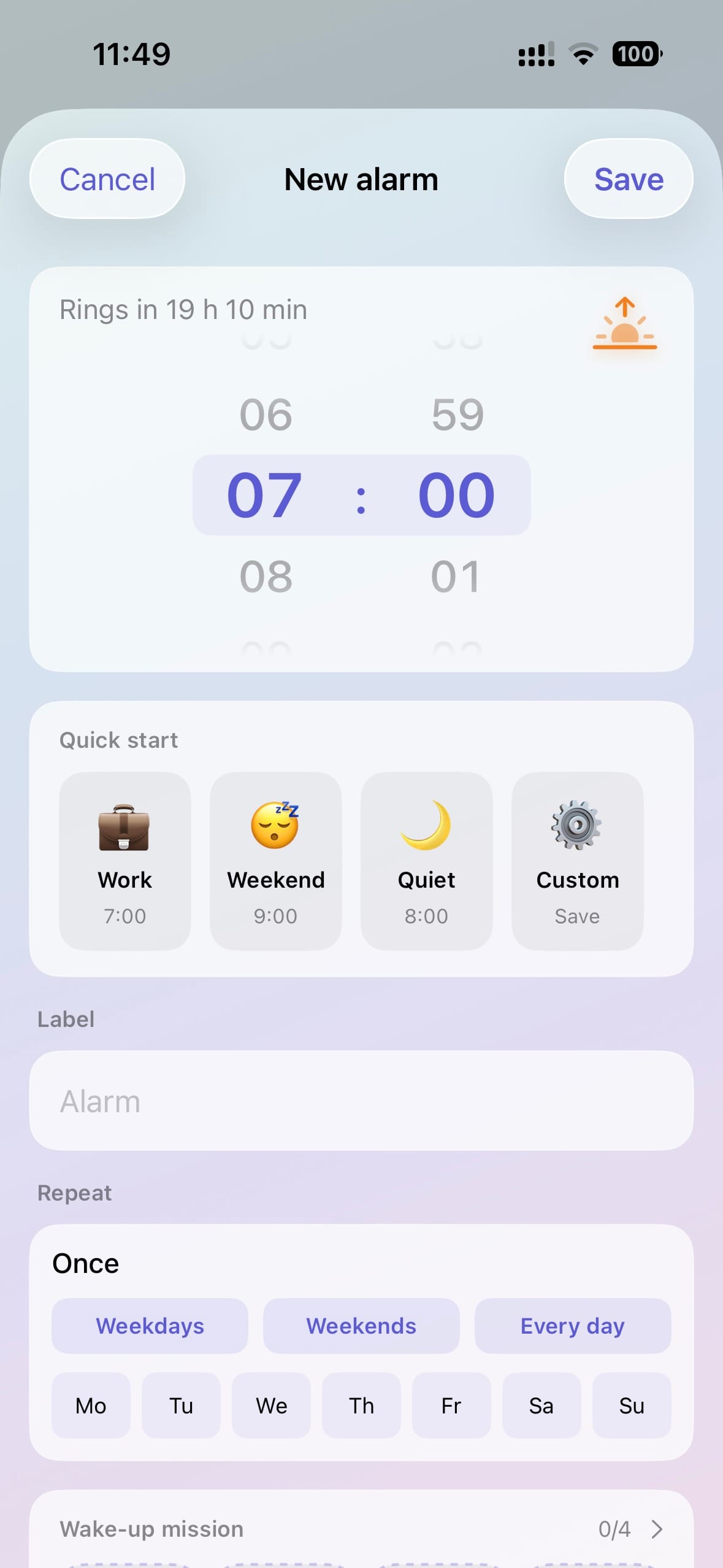 ChibyooAlarm — New alarm